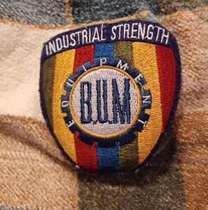 Vintage bum equipment 1/4 zip cotton pullover sz.large